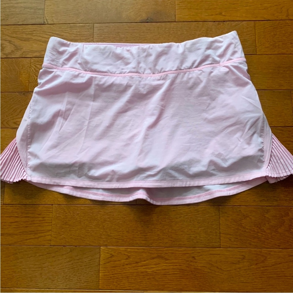 ❤️LULULEMON PLAY OFF THE PLEATS SKIRT/SKORT 13”-PEARL PINK-10❤️
